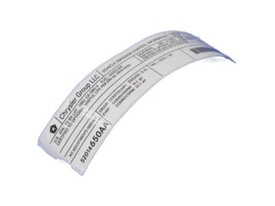Jeep 52014650AA LABEL VECI Label