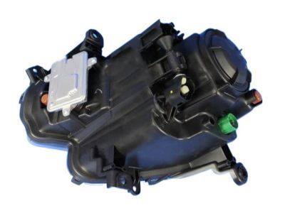 Mopar 68102848AG Headlamp Assembly, Black Bezel, Front Passenger Side