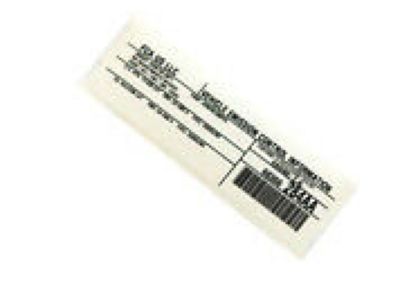 Jeep 68366284AA LABEL Vehicle Emission Control Information