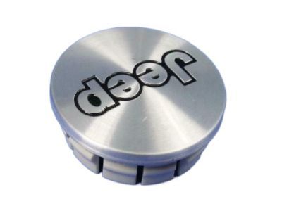 Jeep 5CF97L3X CAP Wheel Center Brushed Aluminum "Jeep" Name