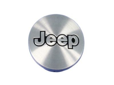 Jeep 5CF97L3X CAP Wheel Center Brushed Aluminum "Jeep" Name