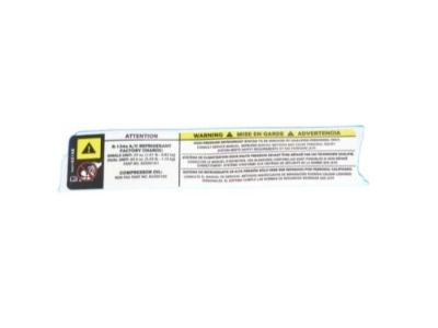 Ram 4677621AB LABEL Air Conditioning System