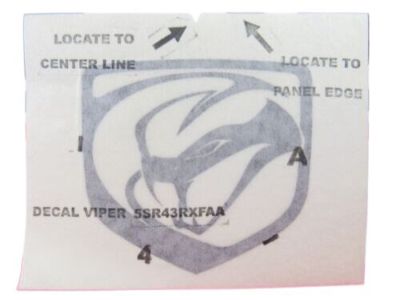 Dodge 5043046AA DECAL Viper
