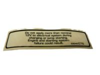 Mopar 53040076 Label Battery Jump Start Diesel