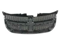 Mopar 68100689AC Upper Grille, Black, Front