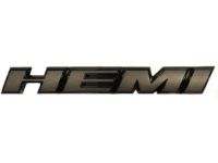 Mopar 68292587AB Nameplate, Black/Gray, Front