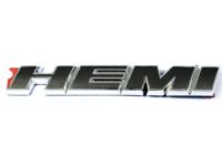 Mopar 68085330AC Nameplate, Black/Chrome, Front