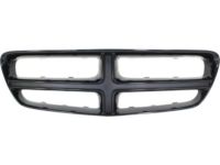Mopar 68142922AA Grille Surround, Gloss Black, Front