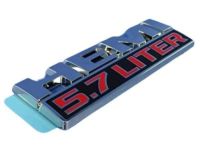 Mopar 68149700AB Nameplate, Black, Front