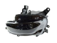 Mopar 68102848AG Headlamp Assembly, Black Bezel, Front Passenger Side