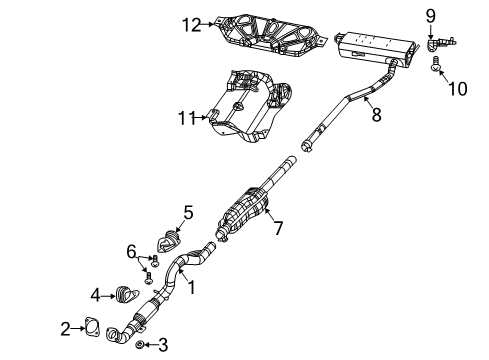 Mopar 68249234AF Muffler