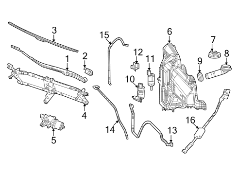 Mopar 68505551AA Rear Blade