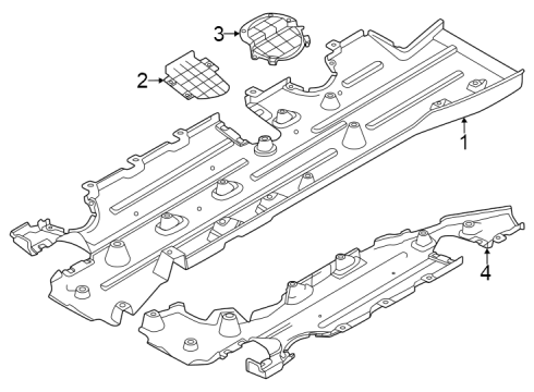 Mopar 68607045AA Underbody Shield