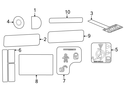 Mopar 68506262AA Info Label