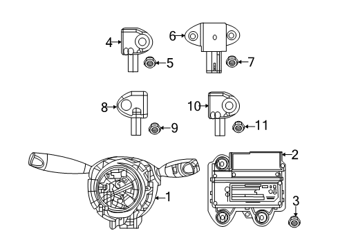 Mopar 68362465AD Occupant Sensor