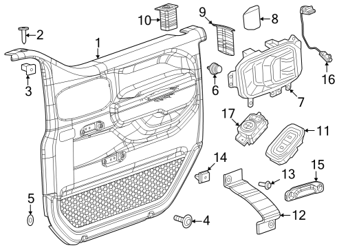 Mopar 7AX83TX7AA Armrest Cover