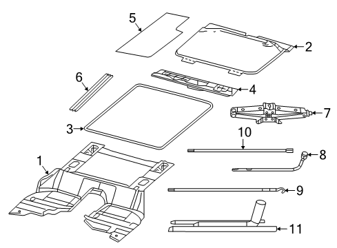 Mopar 68419018AB Floor Rail
