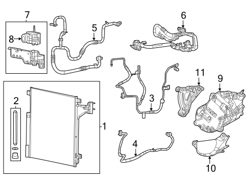 2023 Jeep Grand Cherokee Pulley Diagram for 68542124AA