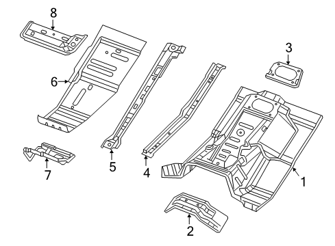 2023 Jeep Wrangler Floor Diagram 1 - Thumbnail