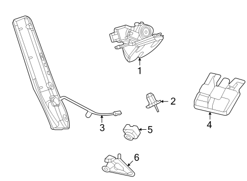 2022 Jeep Grand Cherokee Lock & Hardware Diagram 2 - Thumbnail