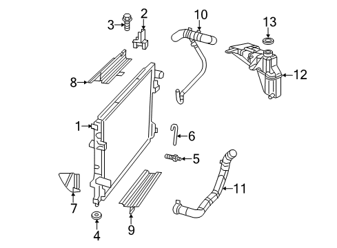 2022 Chrysler 300 Radiator & Components Diagram 2 - Thumbnail