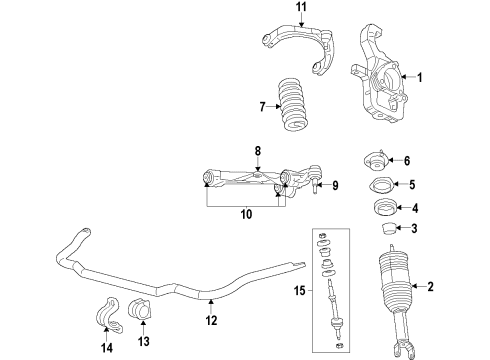 2023 Ram 1500 Classic Suspension Components, Control Arm, Ride Control, Stabilizer Bar Diagram