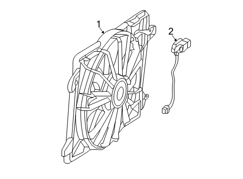 2022 Dodge Challenger Cooling System, Radiator, Water Pump, Cooling Fan Diagram 2 - Thumbnail