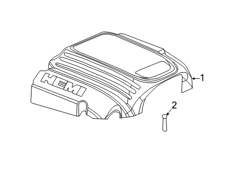 2022 Chrysler 300 Engine Appearance Cover Diagram 2 - Thumbnail