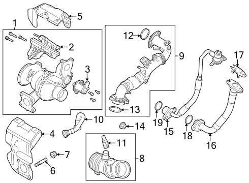 2024 Dodge Hornet Oil Feed Tube Diagram for 68495776AA