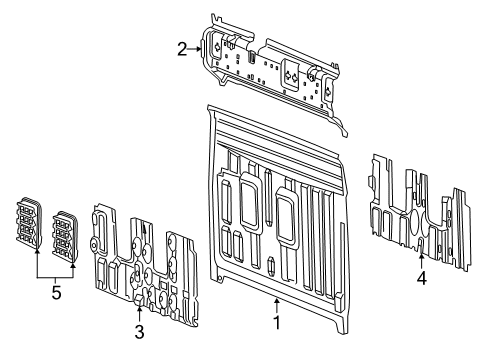 2023 Ram 1500 Back Panel Diagram 1 - Thumbnail