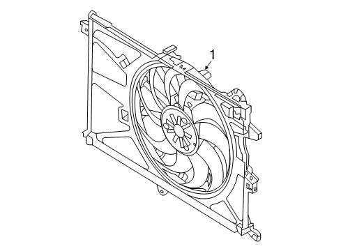 2021 Jeep Renegade Cooling System, Radiator, Water Pump, Cooling Fan Diagram 1 - Thumbnail