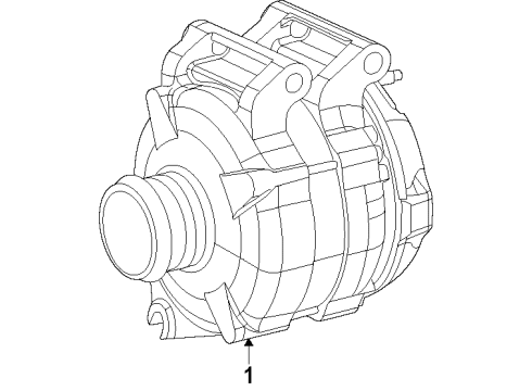 2022 Jeep Cherokee Alternator Diagram 1 - Thumbnail