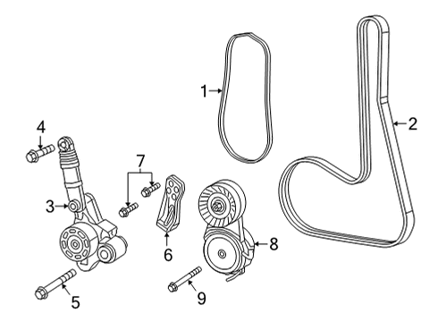 2022 Ram 1500 Belts & Pulleys, Maintenance Diagram 3 - Thumbnail