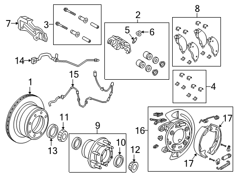 2022 Ram 2500 Brake Components Diagram 3 - Thumbnail