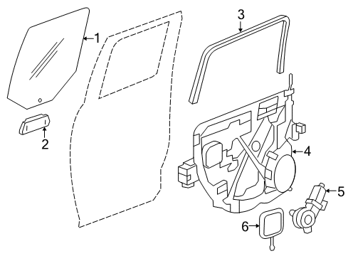2021 Ram 1500 Classic Rear Door Diagram 2 - Thumbnail