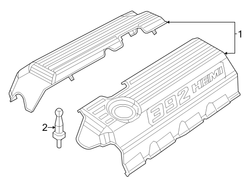 2023 Chrysler 300 Engine Appearance Cover Diagram 1 - Thumbnail
