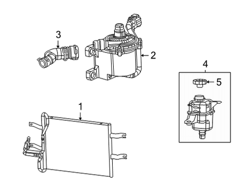 2023 Ram 1500 Radiator & Components Diagram 4 - Thumbnail