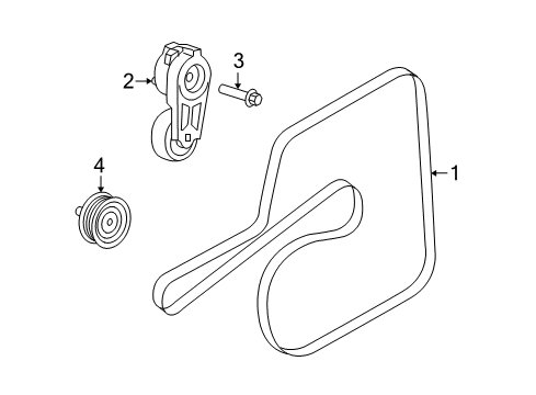 2021 Dodge Challenger Belts & Pulleys, Maintenance Diagram 1 - Thumbnail