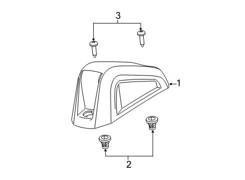 2023 Ram ProMaster 2500 Clearance Lamps Diagram