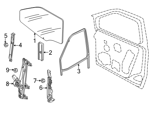 2022 Ram ProMaster City Front Door Diagram 1 - Thumbnail
