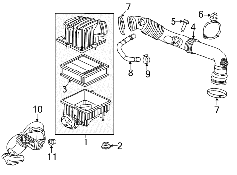 2022 Ram ProMaster City Air Intake Diagram