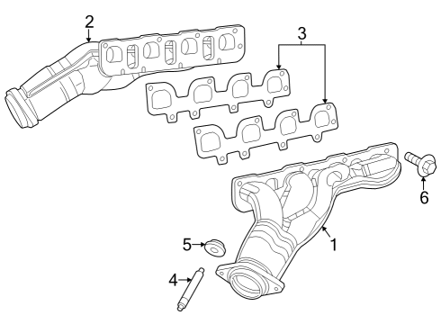 2023 Chrysler 300 Exhaust Manifold Diagram 1 - Thumbnail
