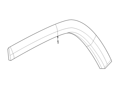 2024 Jeep Grand Cherokee Exterior Trim - Quarter Panel Diagram