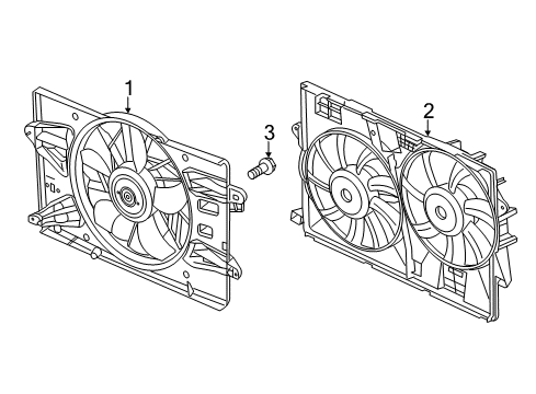 2022 Jeep Cherokee Cooling System, Radiator, Water Pump, Cooling Fan Diagram 2 - Thumbnail