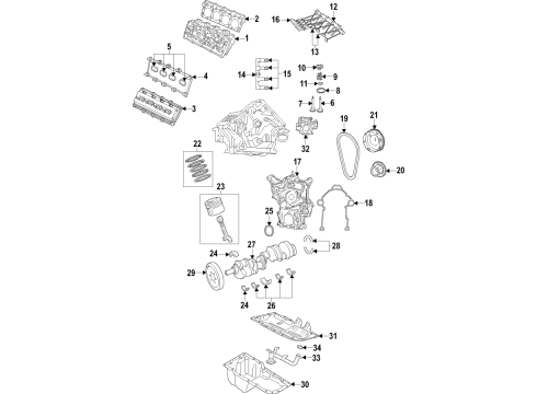 2023 Dodge Durango Engine Parts & Mounts, Timing, Lubrication System Diagram 8 - Thumbnail
