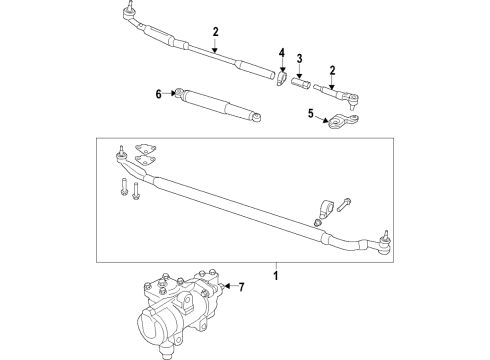 2022 Ram 3500 Steering Systems, Internal Components, Shroud, Switches Diagram 1 - Thumbnail