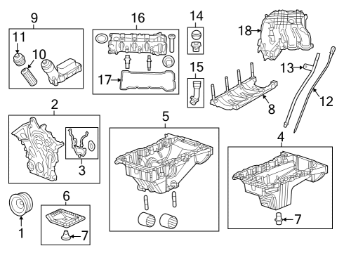2023 Jeep Grand Cherokee Engine Parts & Mounts, Timing, Lubrication System Diagram 2 - Thumbnail