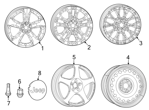 2024 Jeep Grand Cherokee Wheels Diagram 4 - Thumbnail