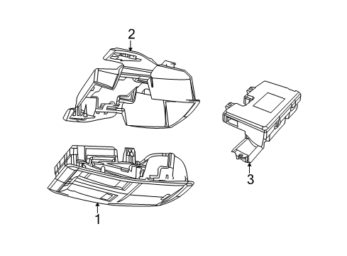 2022 Dodge Challenger Overhead Console Diagram