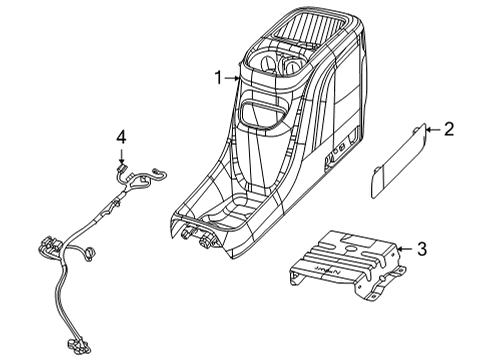 2022 Chrysler Voyager Center Console Diagram 3 - Thumbnail